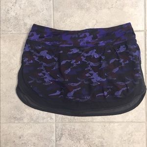 Lululemon purple camo skirt